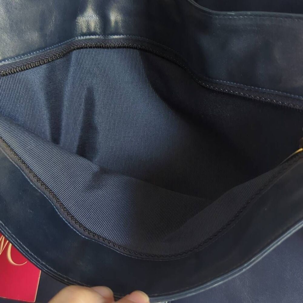 Vintage Morris  Moskowitz leather shoulder bag. NOS. Mid-Century mfg 190 - Picture 10 of 10